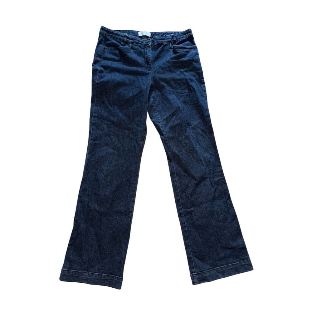 Talbots Women's signature Bootcut Jeans Size 8/29 Dark Blue Stretch Denim